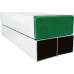 Regua Aluminio Bi-Tubular Novo Horizonte Leve 2M Verde  - Kit C/6 