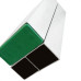Regua Aluminio Bi-Tubular Novo Horizonte Leve 2M Verde  - Kit C/6 