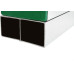 Regua Aluminio Bi-Tubular Novo Horizonte Leve 2M Verde  - Kit C/6 