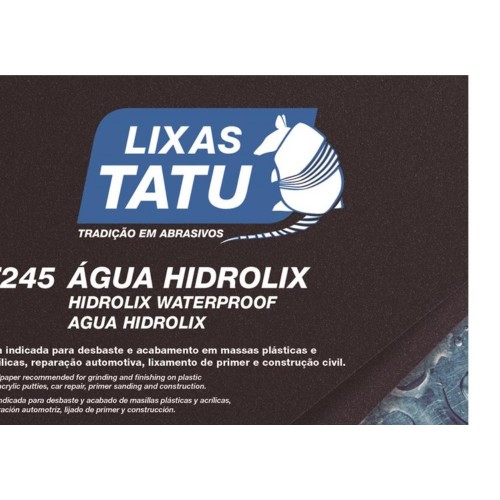 Lixa Dagua Tatu  180 Hidrolix  T24501800050 - Kit C/50