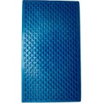 Desempenadeira Pvc Giraldi 18X30 Corrugada Azul 