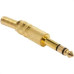 Plug P-10 Stereo 6,35Mm Dourado Com Mola 603 - Kit C/10 