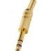 Plug P-10 Stereo 6,35Mm Dourado Com Mola 603 - Kit C/10 