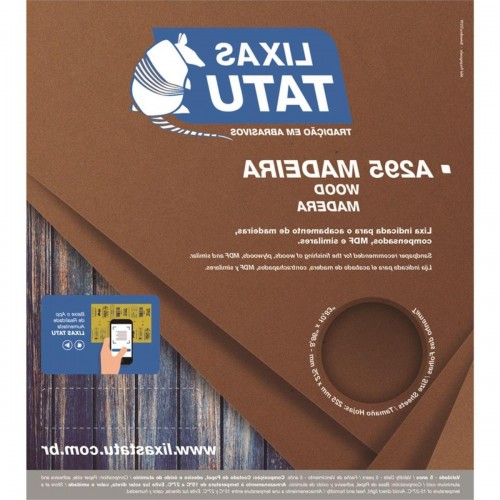 Lixa Madeira Tatu 180 A29501800050 - Kit C/50 