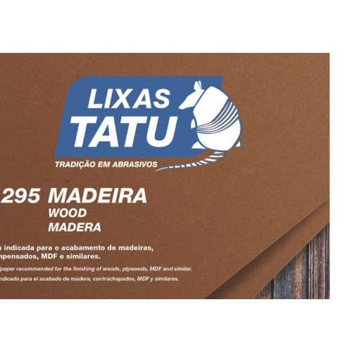 Lixa Madeira Tatu 180 A29501800050 - Kit C/50 