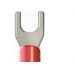 Pre-Isolado Crimper Forquilha 0,5/1,5 Vermelho M3 Tpf213 100pcs Fr2462-C