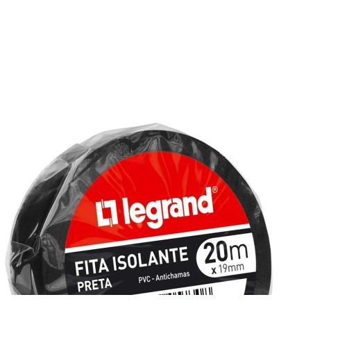 Fita Isolante Legrand 20M X 19Mm  Ag-20Mat-N - Kit C/10