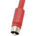 Plug Adaptador Rca Vermelho 590 - Kit C/10 