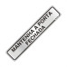 Placa Sinalizacao Aluminio 05X25 ''Manter Porta Fechada'' 100Cl