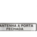 Placa Sinalizacao Aluminio 05X25 ''Manter Porta Fechada'' 100Cl