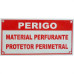 Cerca Perimetral Placa Aviso''Material Perfurante'' Plkp