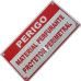 Cerca Perimetral Placa Aviso''Material Perfurante'' Plkp