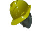 Capacete Com Carneira Ledan Plastico Amarelo 2531