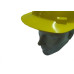 Capacete Com Carneira Ledan Plastico Amarelo 2531