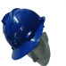 Capacete Com Carneira Ledan Plastico Azul 2537