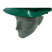 Capacete Com Carneira Ledan Plastico Verde 2533