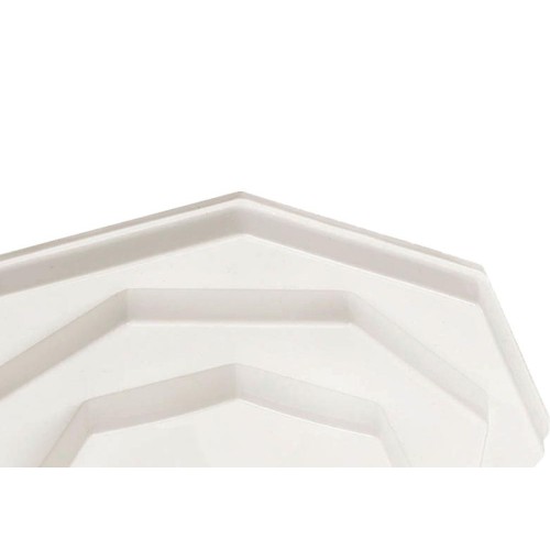 Plafonier Pvc Pavilonis 910 Branco Sextavado Soquete Porcelana 891001/200