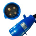 Pino 3 Polos+Terra Steck 220V 16A Azul N4079