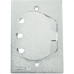 Placa Piso Aluminio Tramontina 4X2 Unha Para 1 Rj45 56121/088