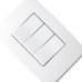 Conjunto Pial Plus 4X2 Branco Com Placa(3Simples) 613100