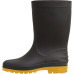 Bota Calformax Preta Solado Amarelo (Cano Medio)35/36 Cmp809 S/F