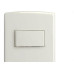 Conjunto Siena 4X2 Branco Com Placa (2Simples Horizontal) 6521