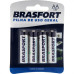 Pilha Brasfort Pequena Aa Cartela Com 4 Pecas 6309