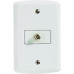 Conjunto Tramontina Lux 4X2 Branco Com Placa (1 Tomada Tv) 