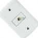 Conjunto Tramontina Lux 4X2 Branco Com Placa (1 Tomada Tv) 