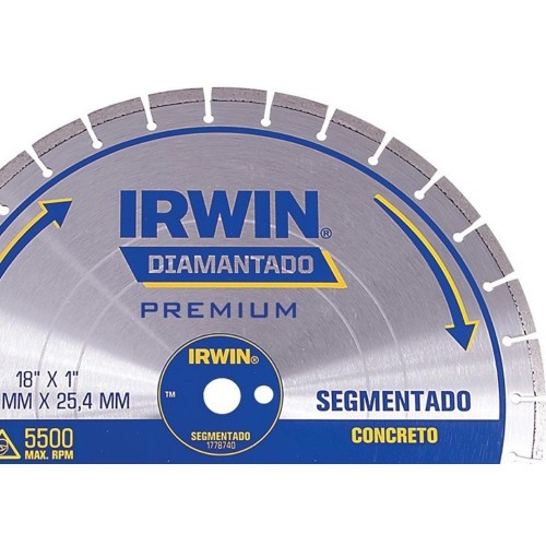 Disco Diamantado Irwin Concreto Segmentado 350Mm 