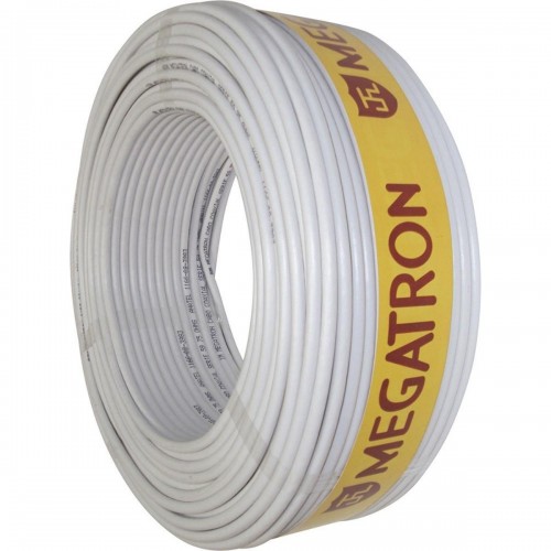 Fio Coaxial Megatron 06 Branco 67% 100M 1447