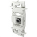 Conjunto Lorenzetti Zuli 4X2 Branco Sem Placa(1Tomada Tv Satelite) Lzn060