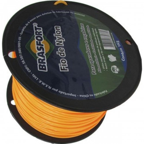 Fio De Nylon Brasfort Redondo 2,4Mm/200M 1Kg 7540