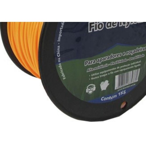 Fio De Nylon Brasfort Redondo 2,4Mm/200M 1Kg 7540