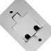 Placa Piso Inox 4X2 Para 2 Rj Pi42Rj