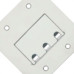 Placa Piso Inox 4X4 Para 3 Rj Pi44Rj