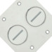 Placa Piso Inox 4X4 Para 2 Rosca Pi442Ro