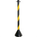 Pedestal Pvc 90Cm Prosafety Preto/Amarelo Wps1932