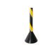 Pedestal Pvc 90Cm Prosafety Preto/Amarelo Wps1932