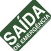 Placa Sinalizacao Pvc 15X30 ''Saida Emergencia'' Fluorescente 315Am