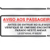 Placa Sinalizacao Aluminio 15X06 ''Aviso Elevador'' 2 Pecas 120Bk