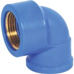 Cotovelo Azul Krona Liso Rosca 32Mm X 3/4'' 500 - Kit C/10 