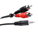 Cabo Audio/Video 2Rca+1P2 Stereo 1,8M 1013 - Kit C/10 