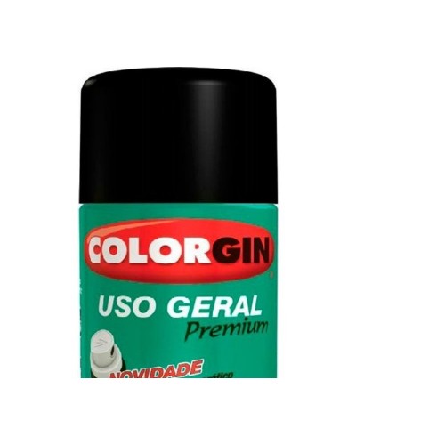 Tinta Spray Colorgin Uso Geral Preto 400Ml 52001