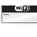 Placa Sinalizacao Aluminio 16X23 ''Wifi Insira Senha'' 150Ar