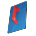 Desempenadeira Pvc Zumplast 17X30 Com Borracha Azul 2268