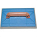 Desempenadeira Pvc Zumplast 12X22 Com Espuma Azul 2274