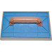 Desempenadeira Pvc Zumplast 17X30 Com Espuma Azul 2269