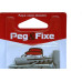 Cartela Bucha Fixacao 08+Parafuso Phillips 4,8 X 50 Peg&Fixe Kit 6 Pecas Apcb/09