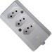 Tomada Barra Interneed   Tripla 10/20A 2 Polos +Terra Branca 66477